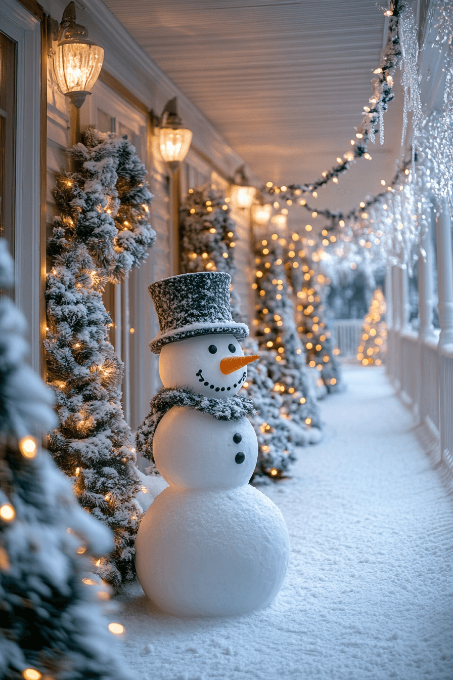 6 snowy night porch wonder