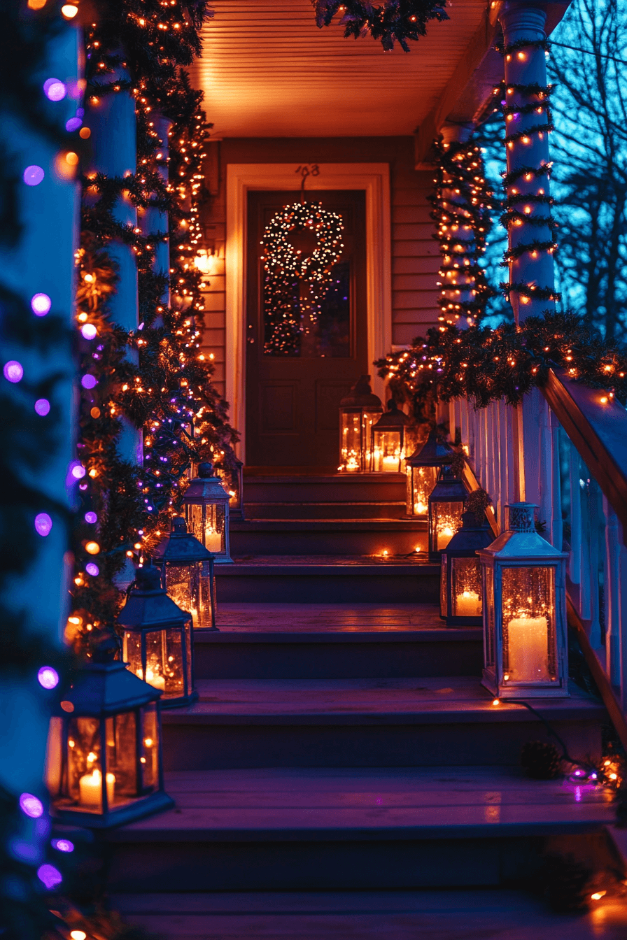 8 glowing holiday porch warmth