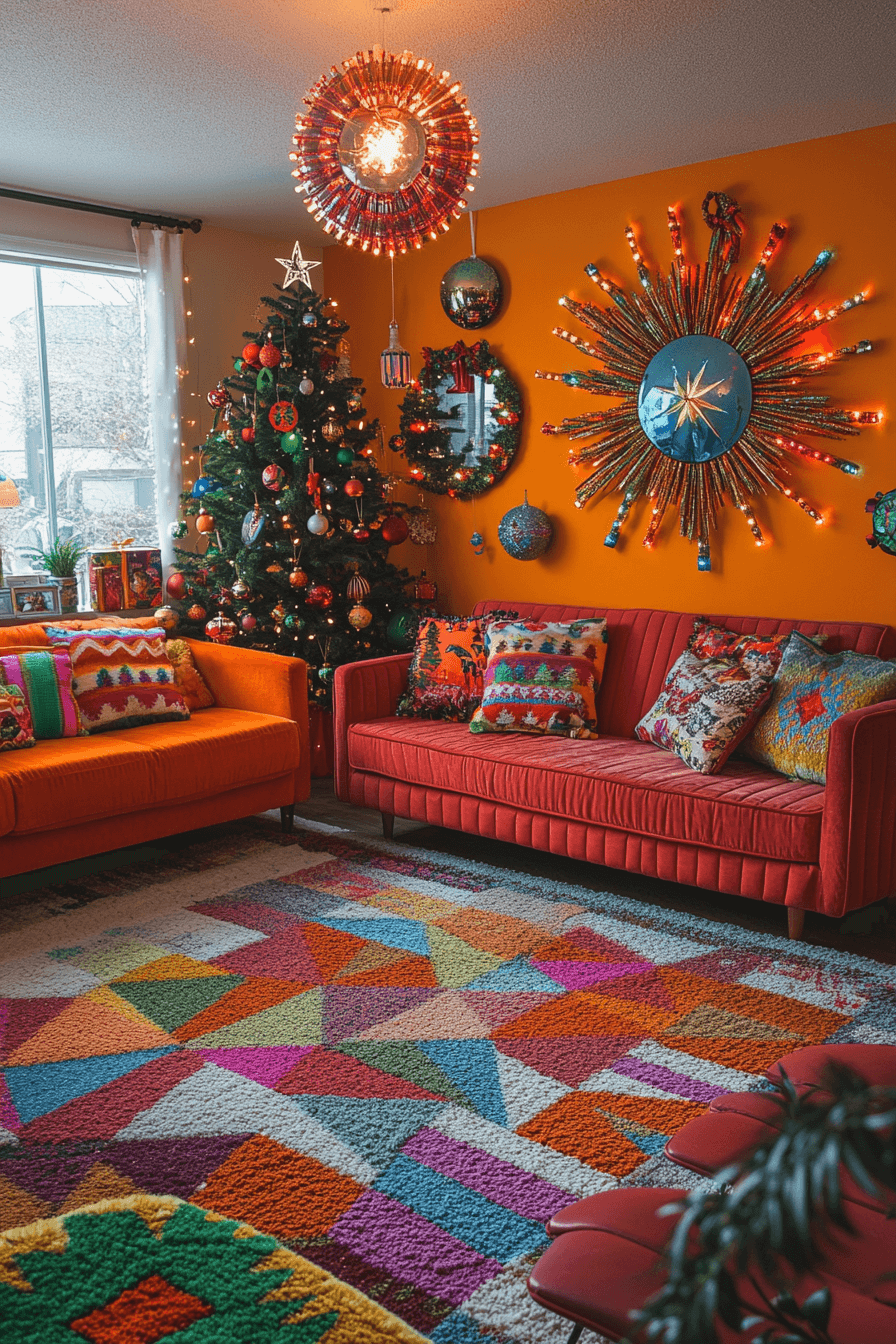 8 retro merry christmas corner