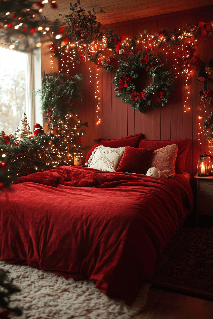9 scarlet bedroom holiday charm