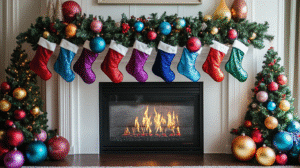 fireplace christmas decorations 12