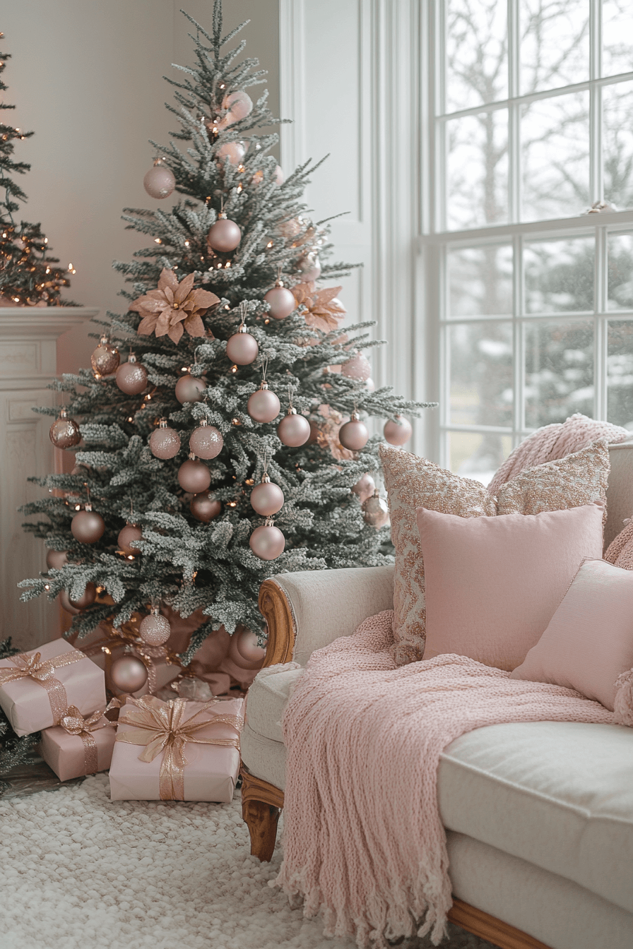 16 soft pink holiday glow