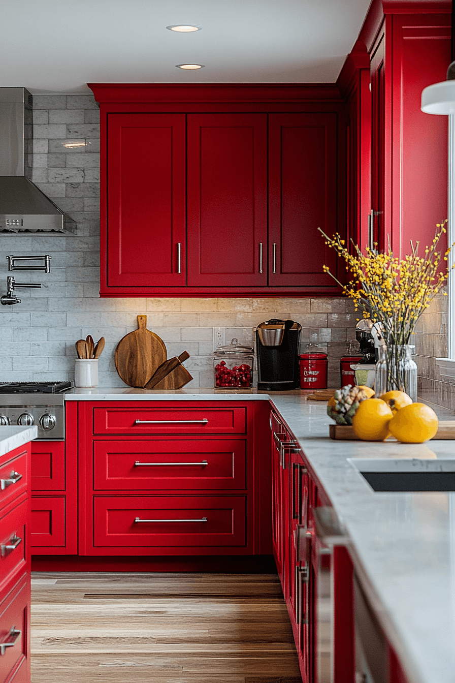 12 scarlet statement kitchen style