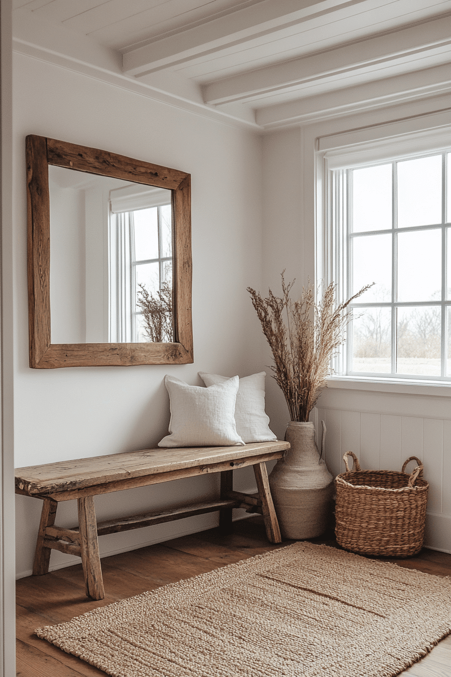 13 clean wood hallway