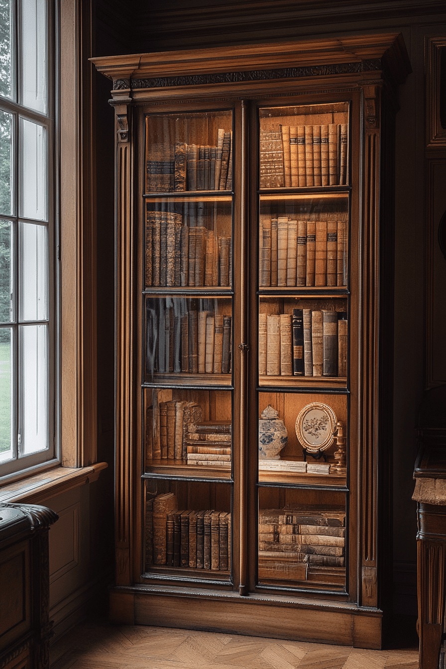 13 elegant glass bookcases