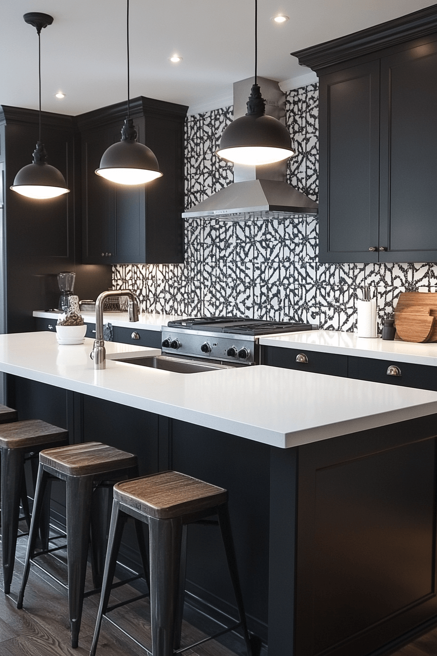 13 high contrast monochrome tiles