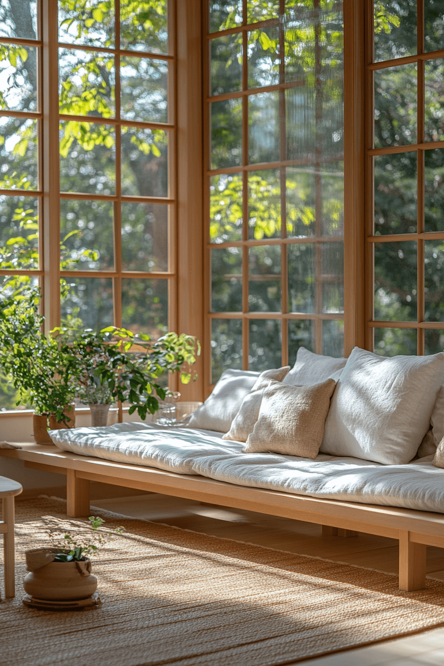 15 airy natural sunroom