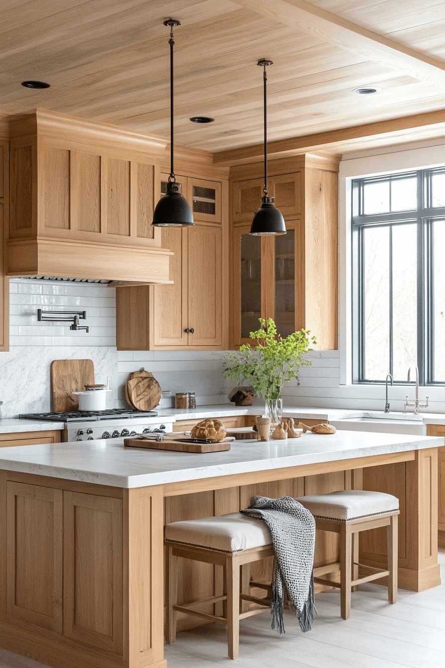 15 warm retreat kitchen