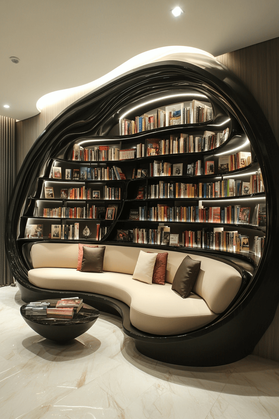 18 circular shelf feature
