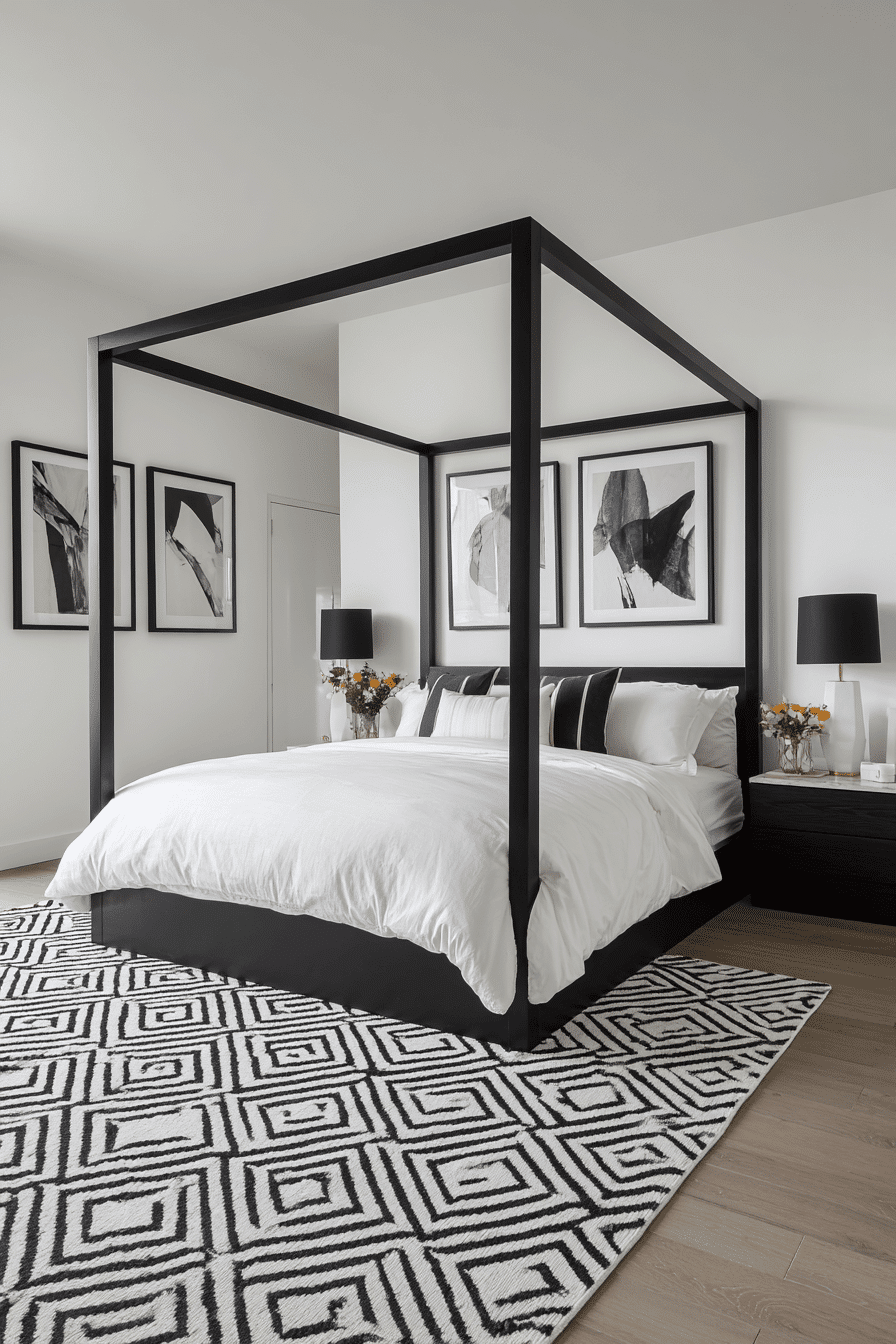 2 bold contrast calm room