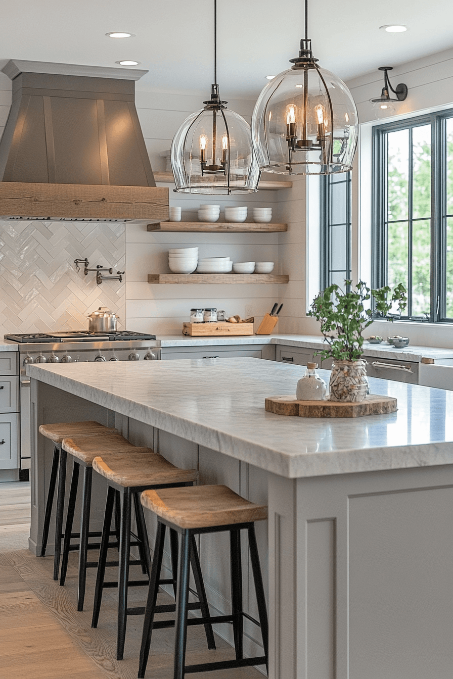 2 gather friendly farmhouse kitchen