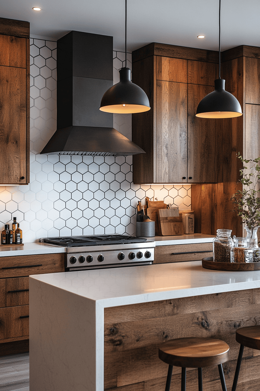 21 hexagon honeycomb tile walls