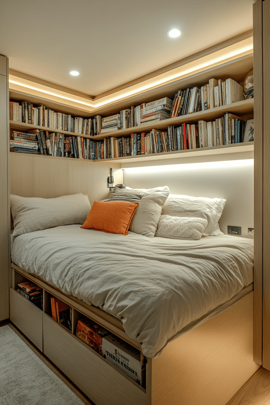21 under bed book storage