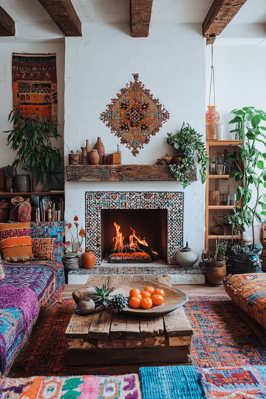 22 bohemian fireplace spirit