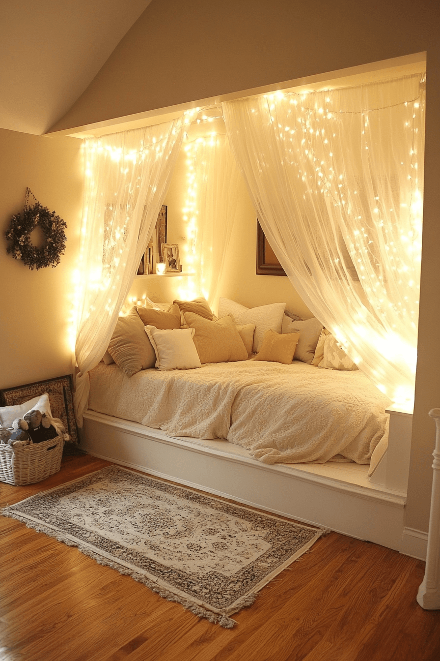 22 draped canopy loft