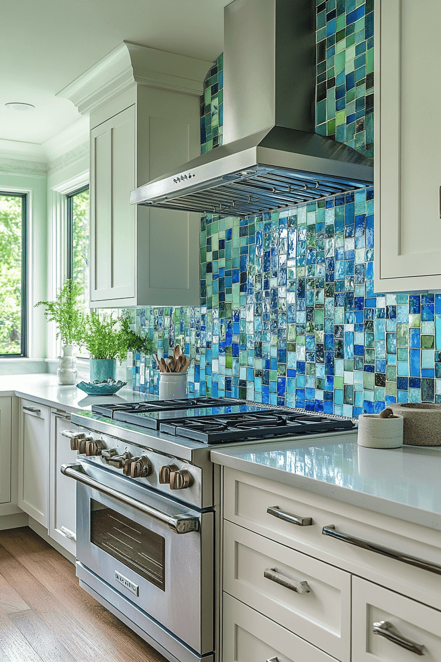 22 radiant color glass tiles