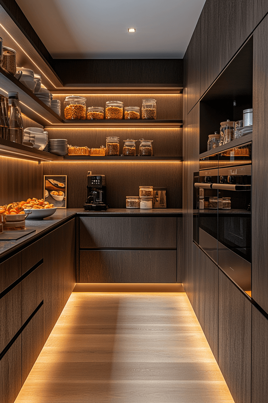 24 minimal wood pantry