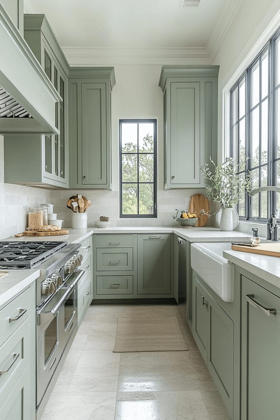 24 sage peaceful cabinet style