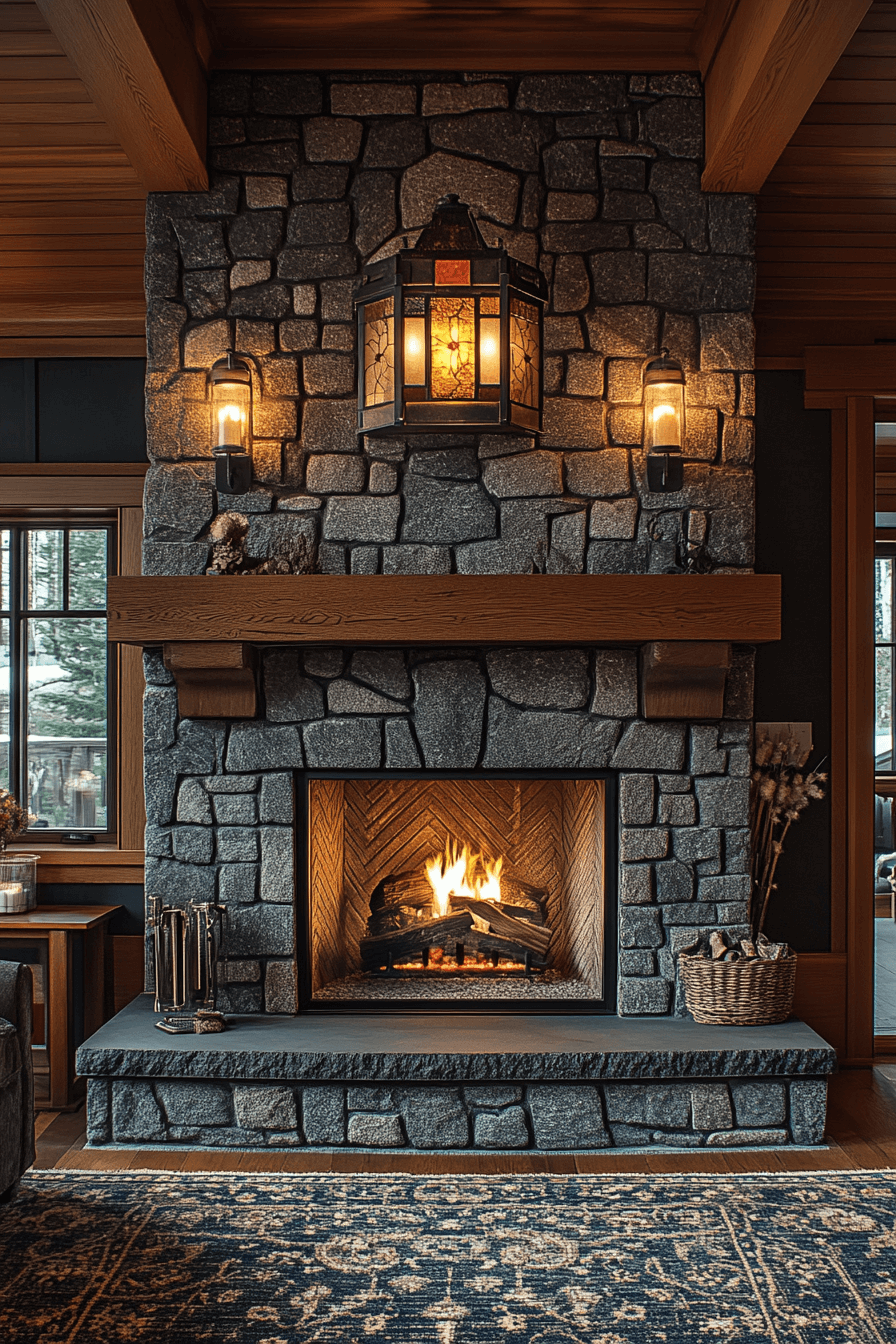 26 craftsman hearth detail