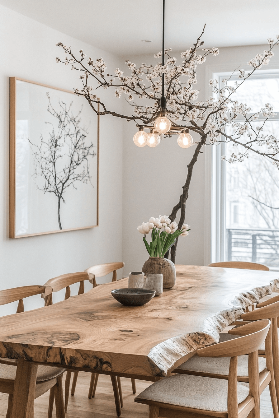 4 nature inspired dining space