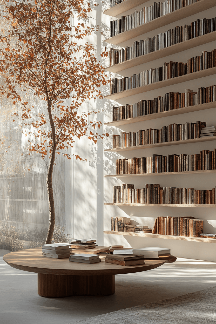 5 floating spine display