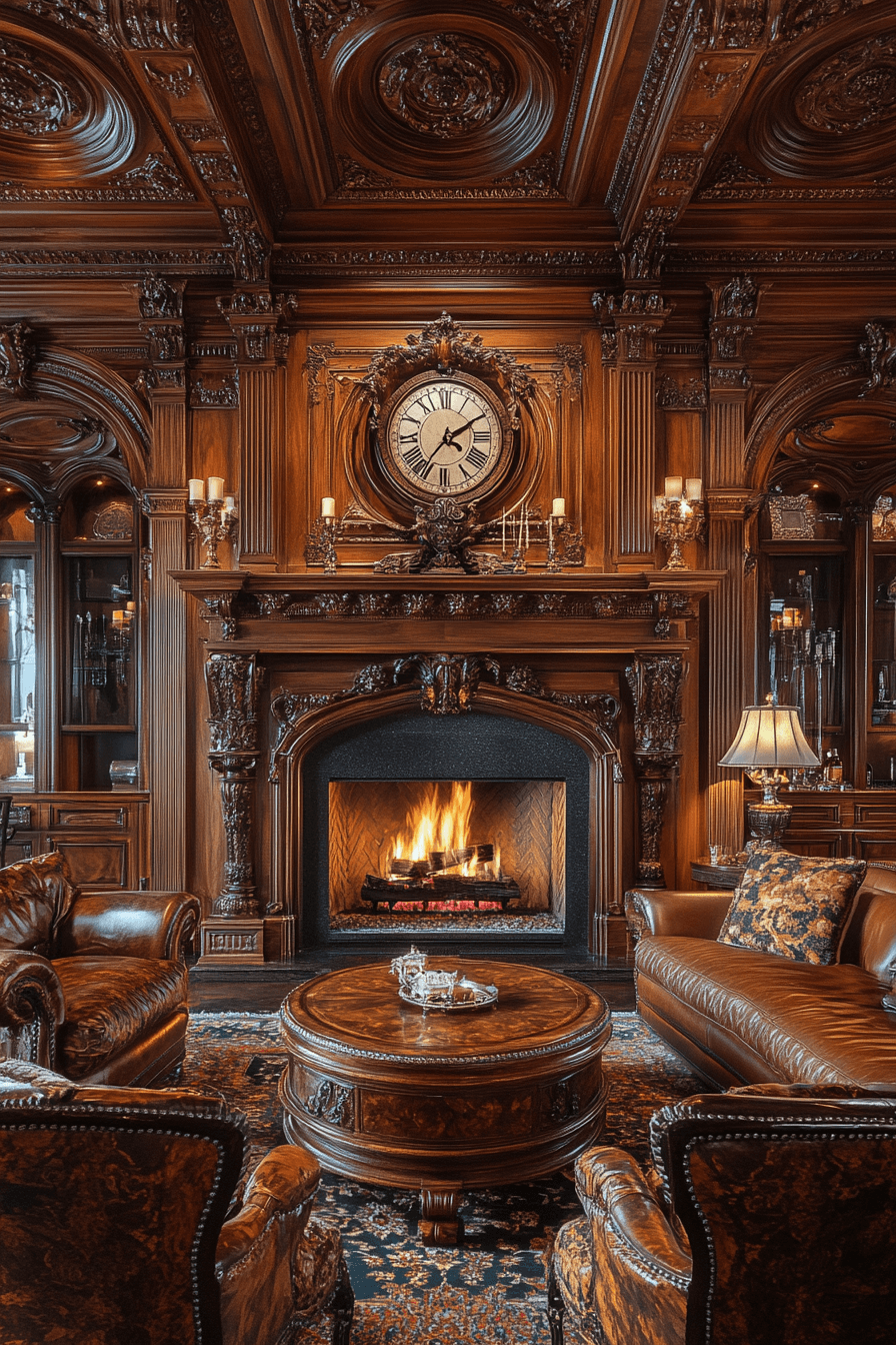 6 wood mantel character