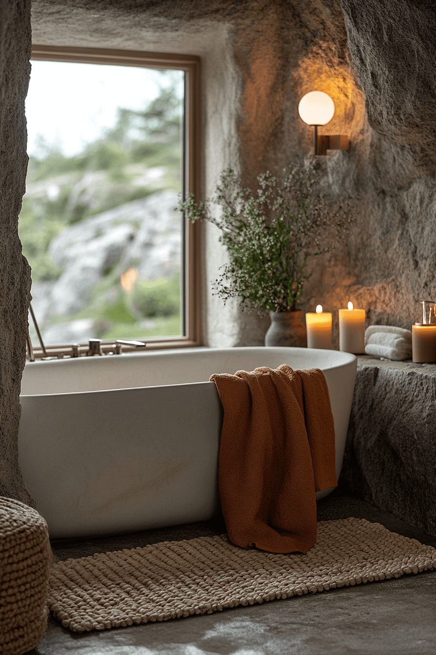 7 organic spa bathroom