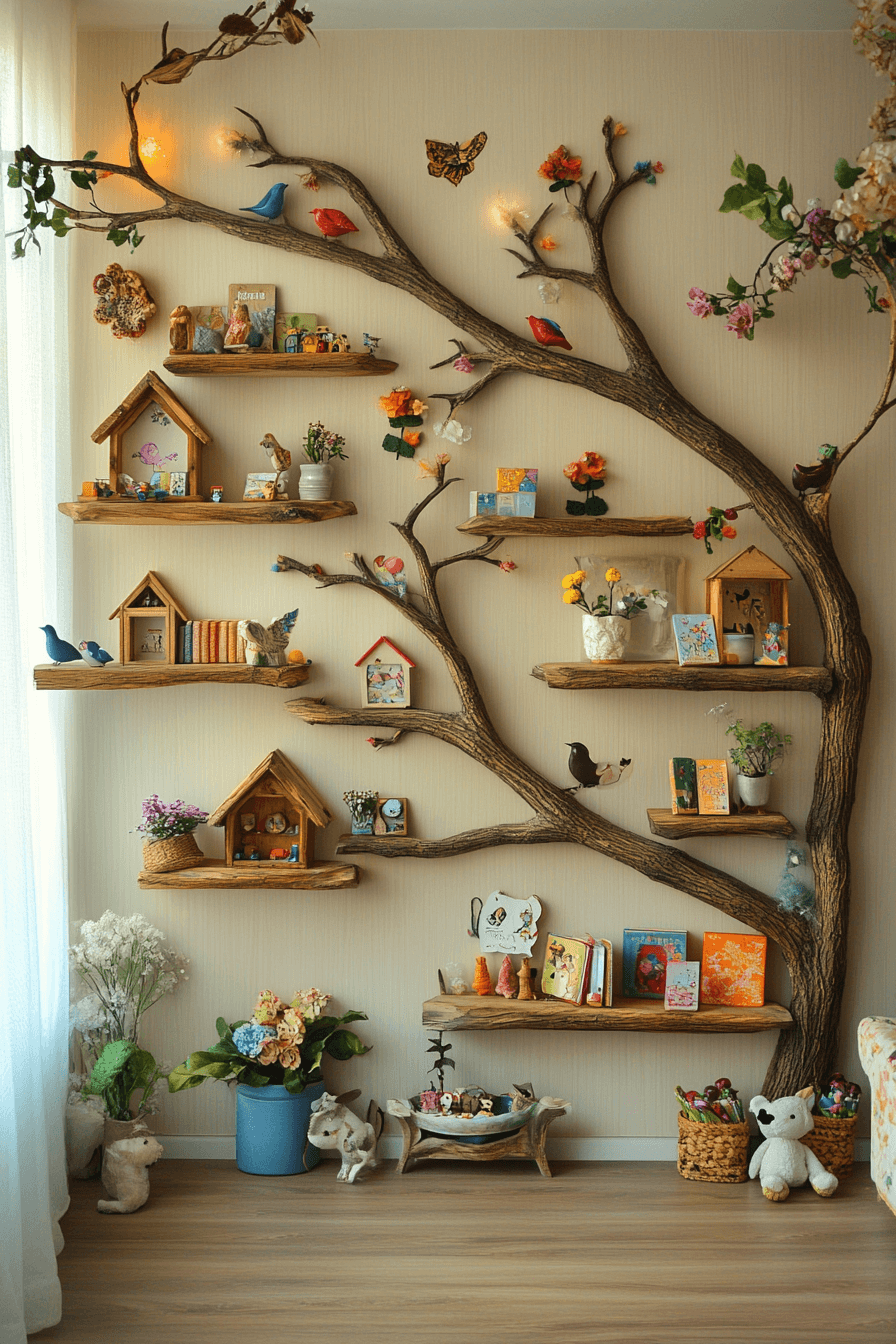 9 organic branch shelving