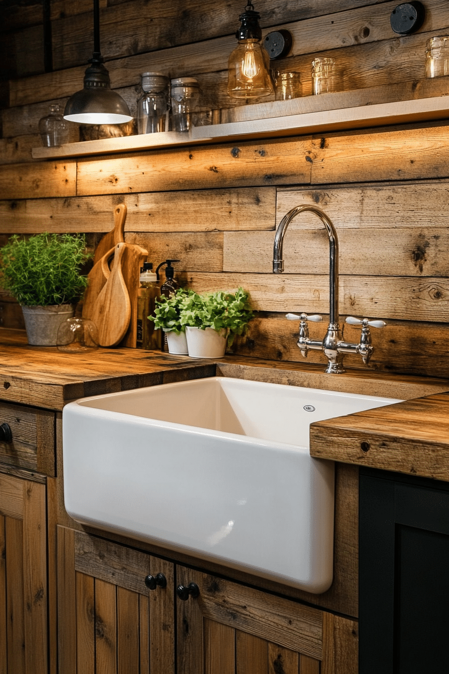 Reclaimed Wood Wall Accent 1