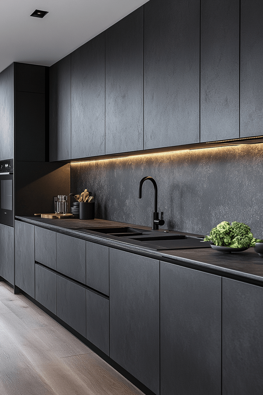 1 matte grey kitchen depth