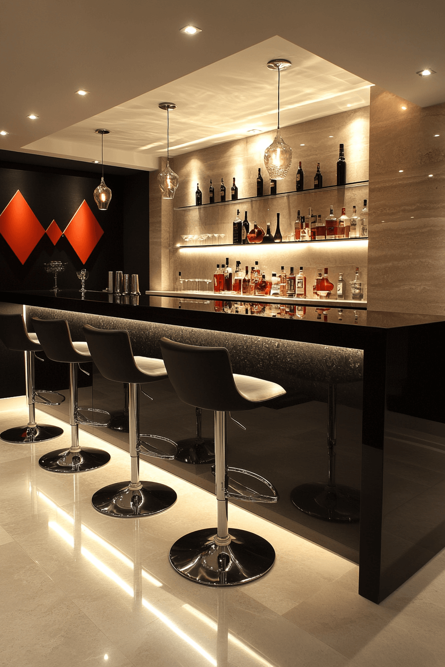 1 modern monochrome lounge