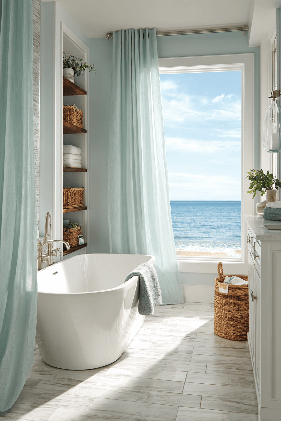 10 breezy linen bath