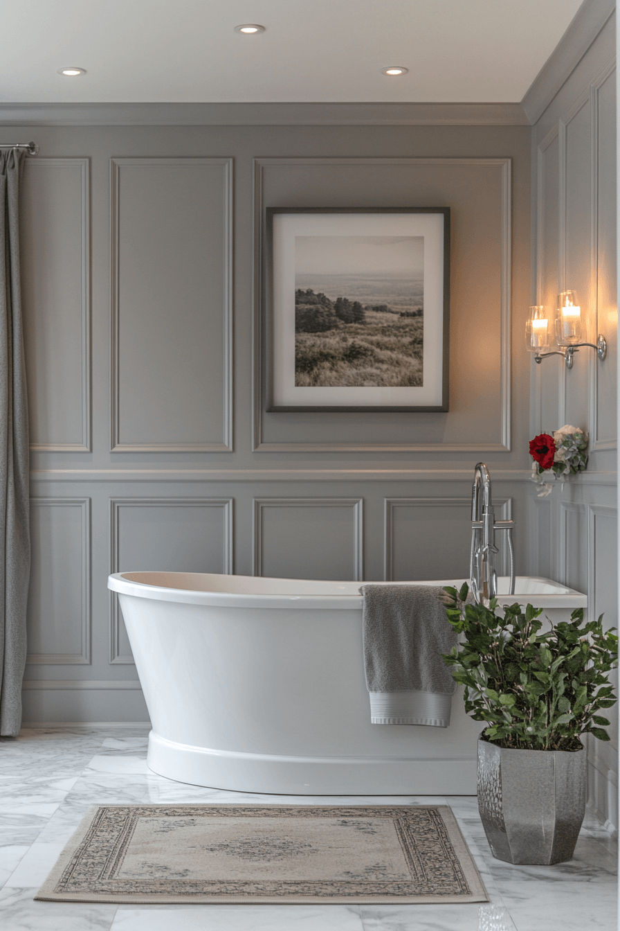 10 elegant grey bathroom calm