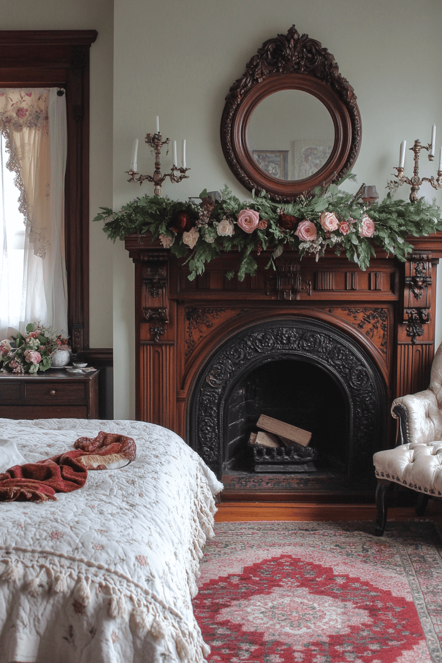 10 fireplace mantel romance