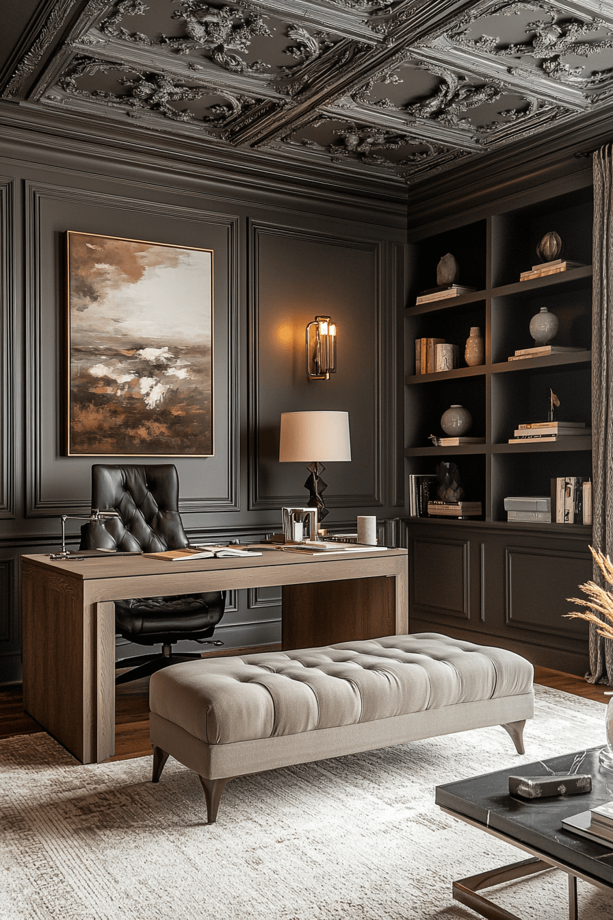 10 greige layered office