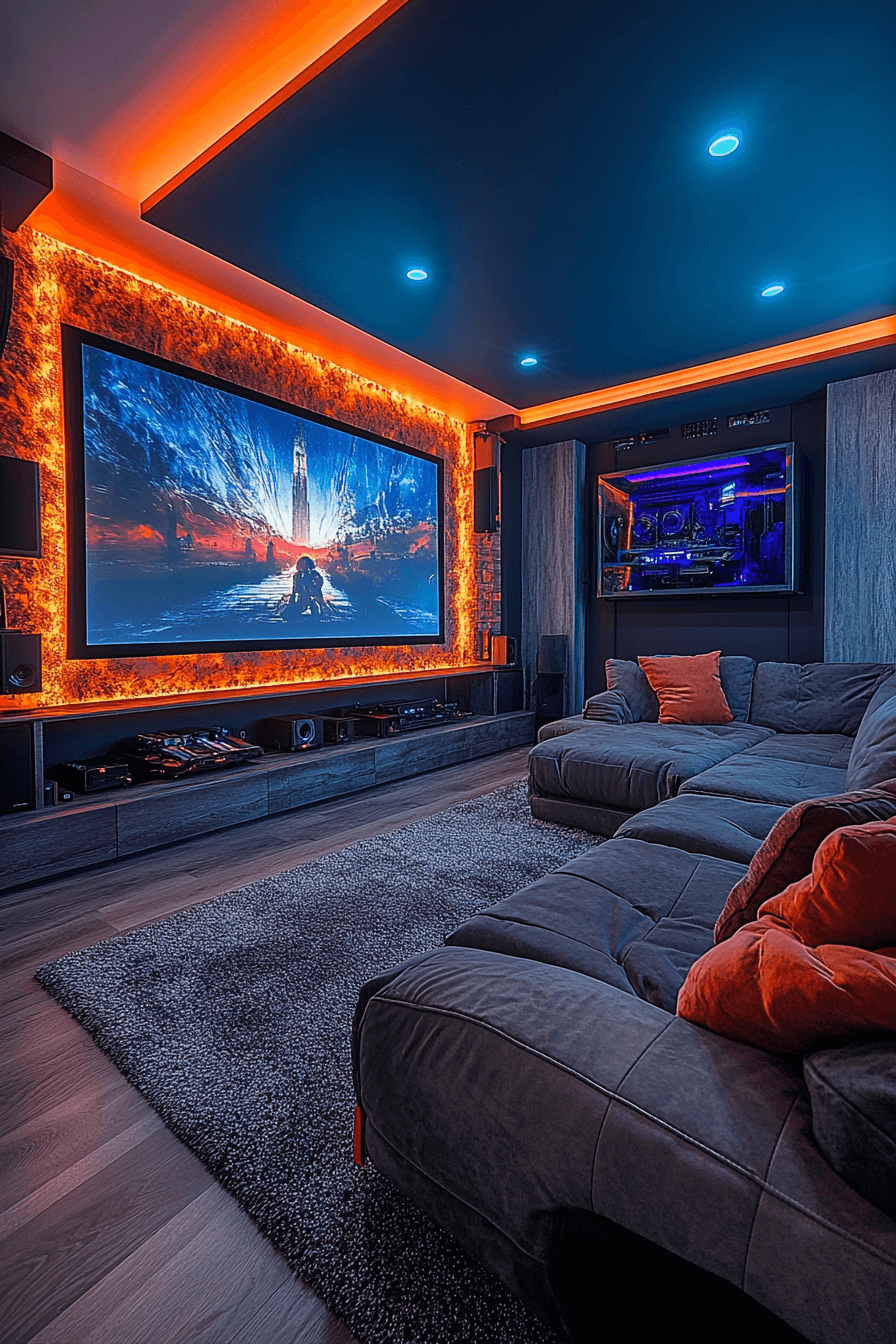 10 hybrid gaming basement setup