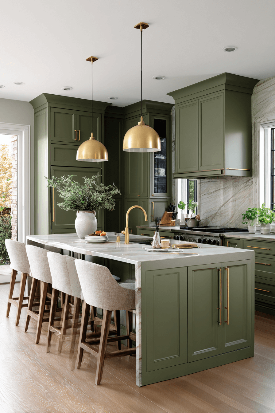 11 brass and olive blend