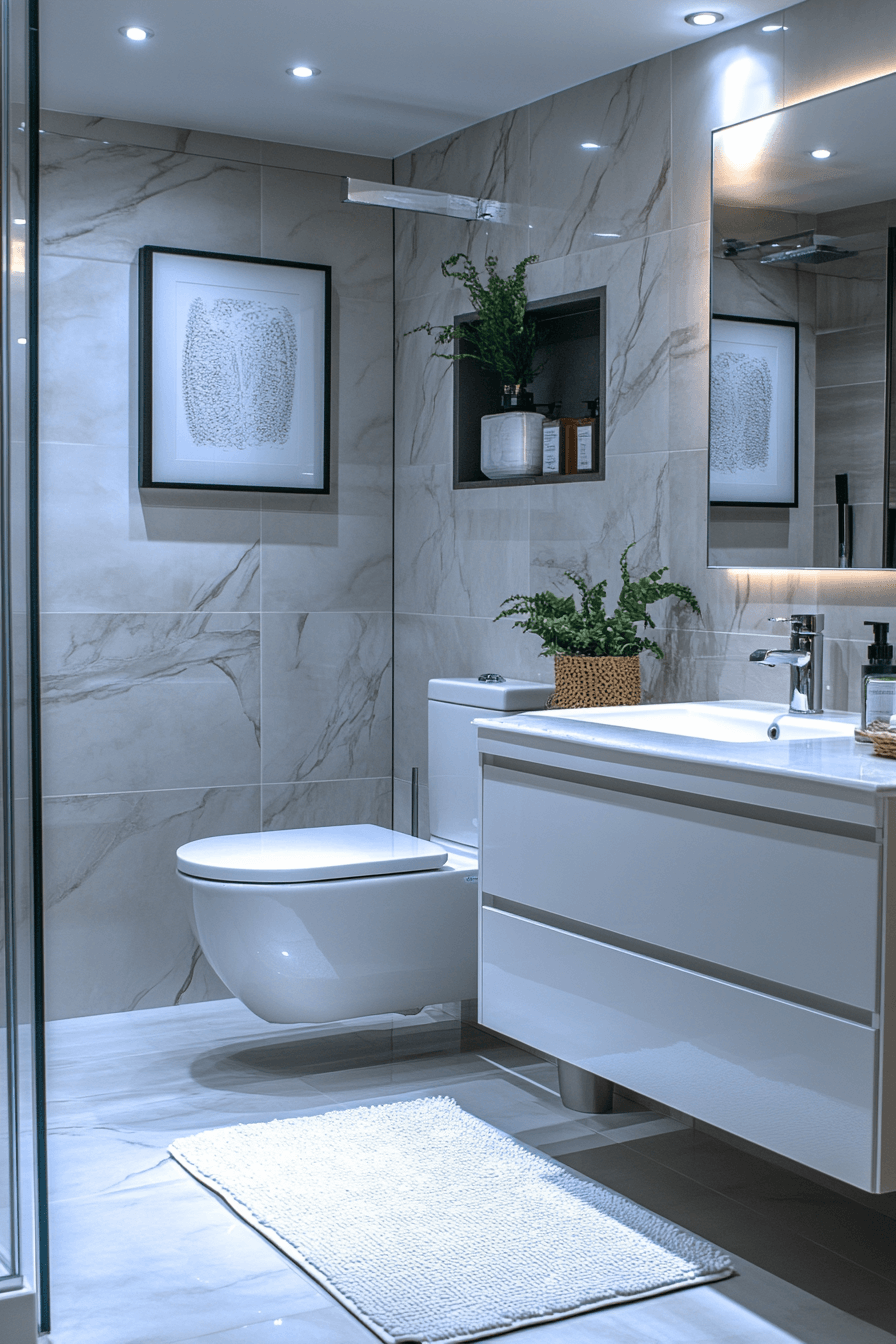 11 marble look porcelain