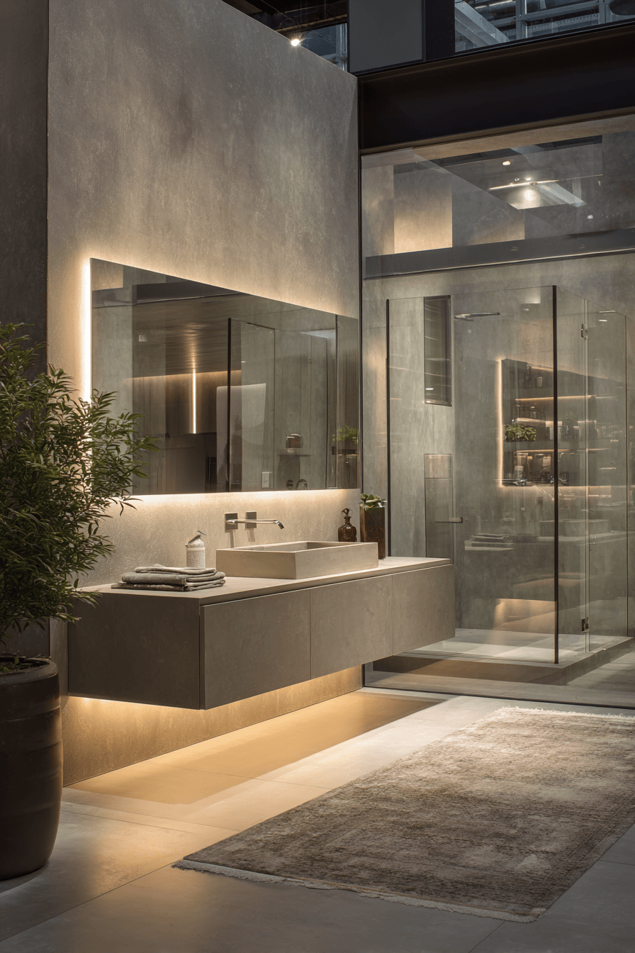 12 elevated floating vanity design