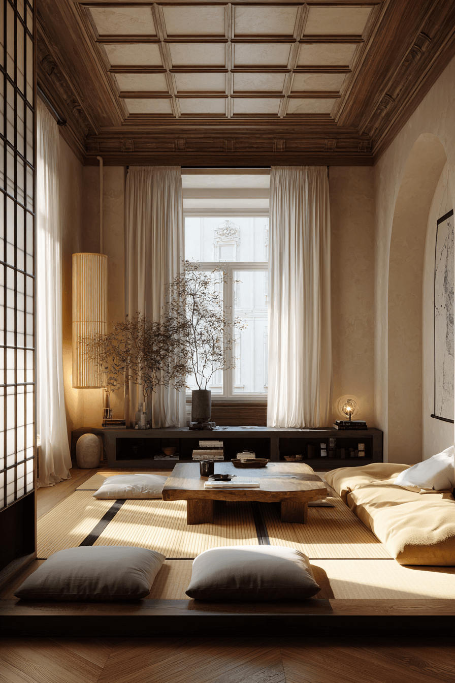 12 modern tatami inspired space