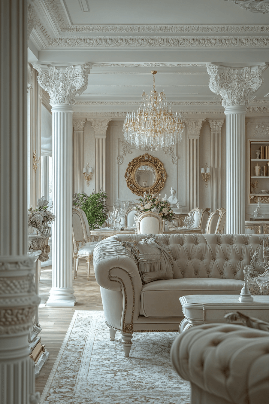 12 neoclassical formal dining style