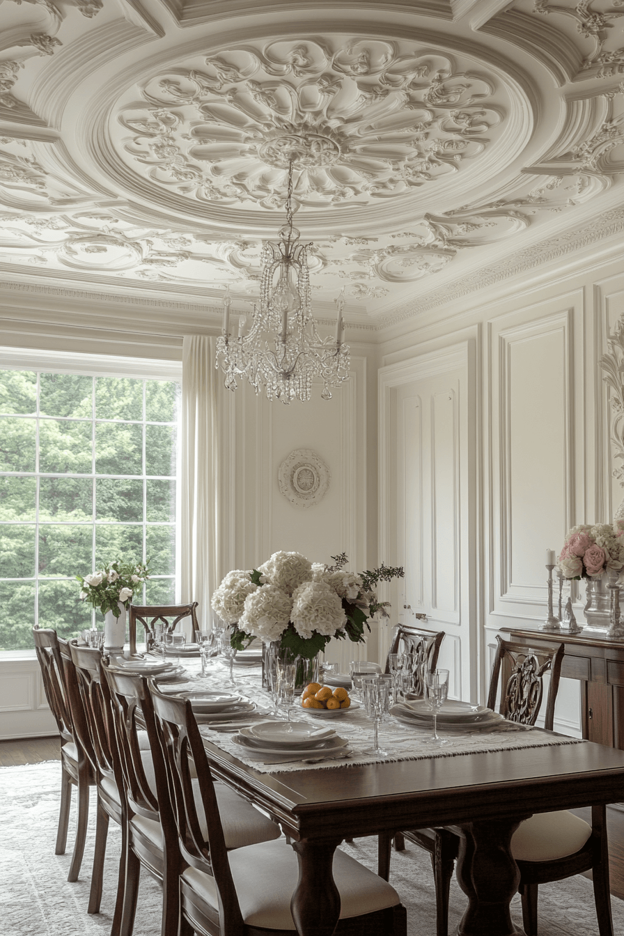 12 rosette ceiling detail