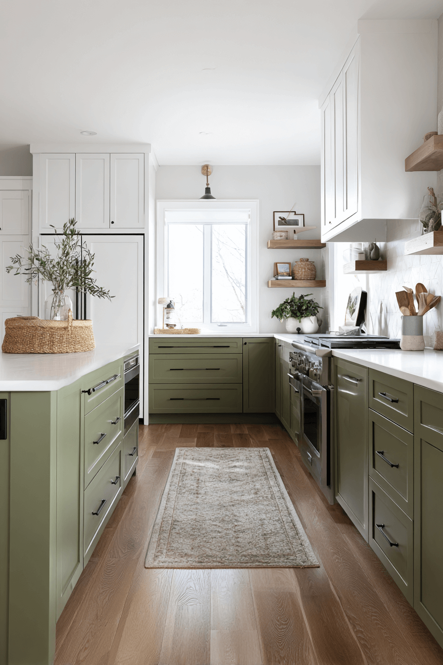 12 two tone olive style