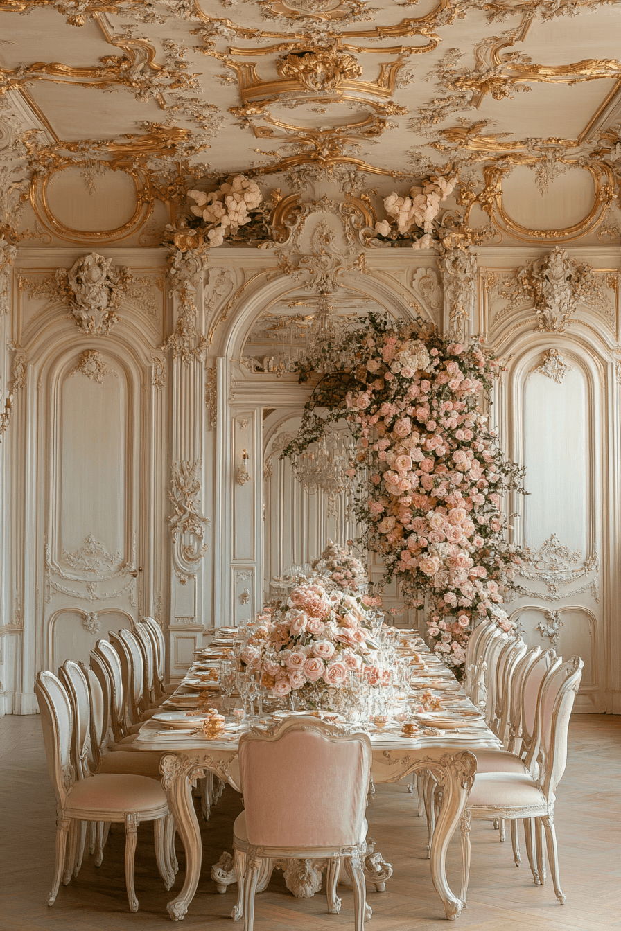 13 rococo inspired dining room