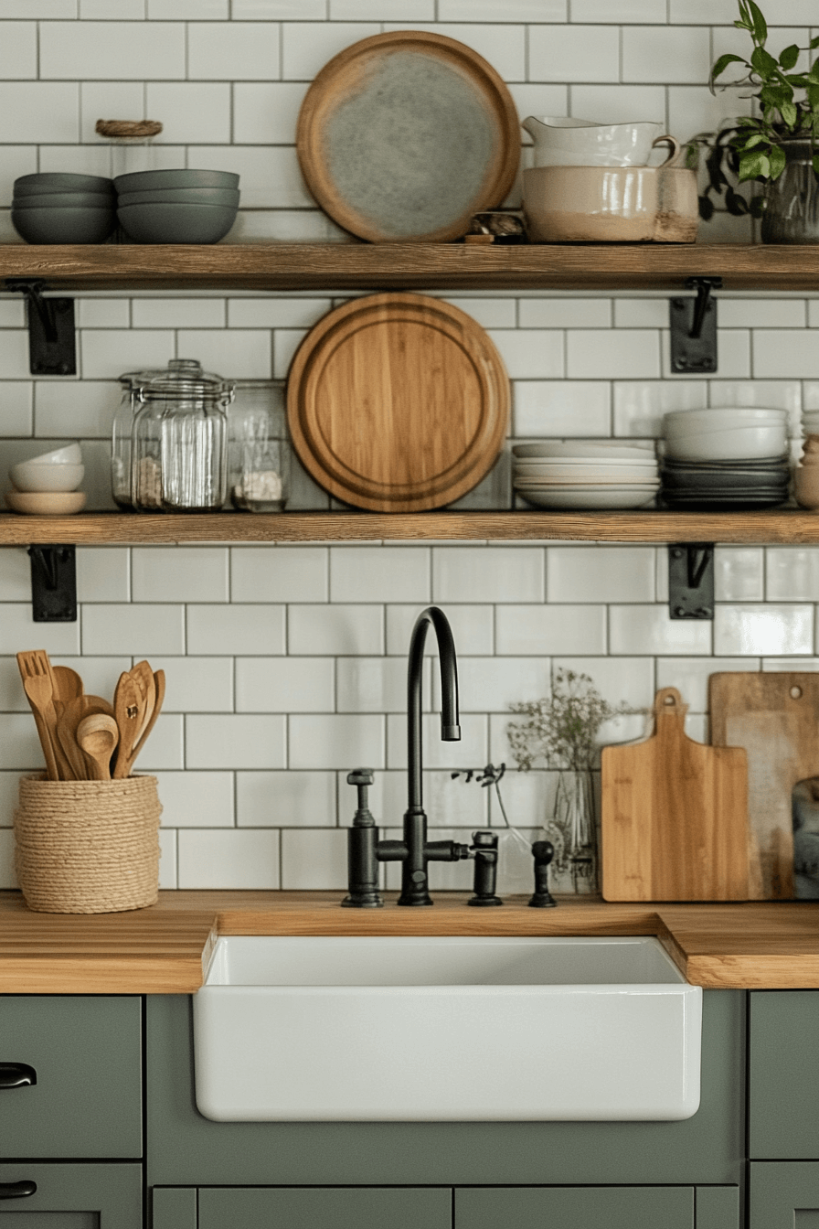 13 rustic refined green warmth