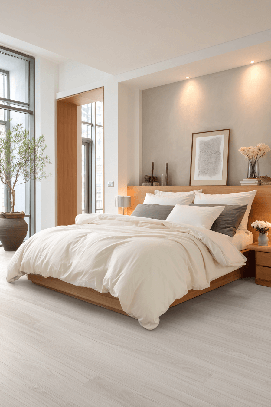 13 warm cream and oak retreat