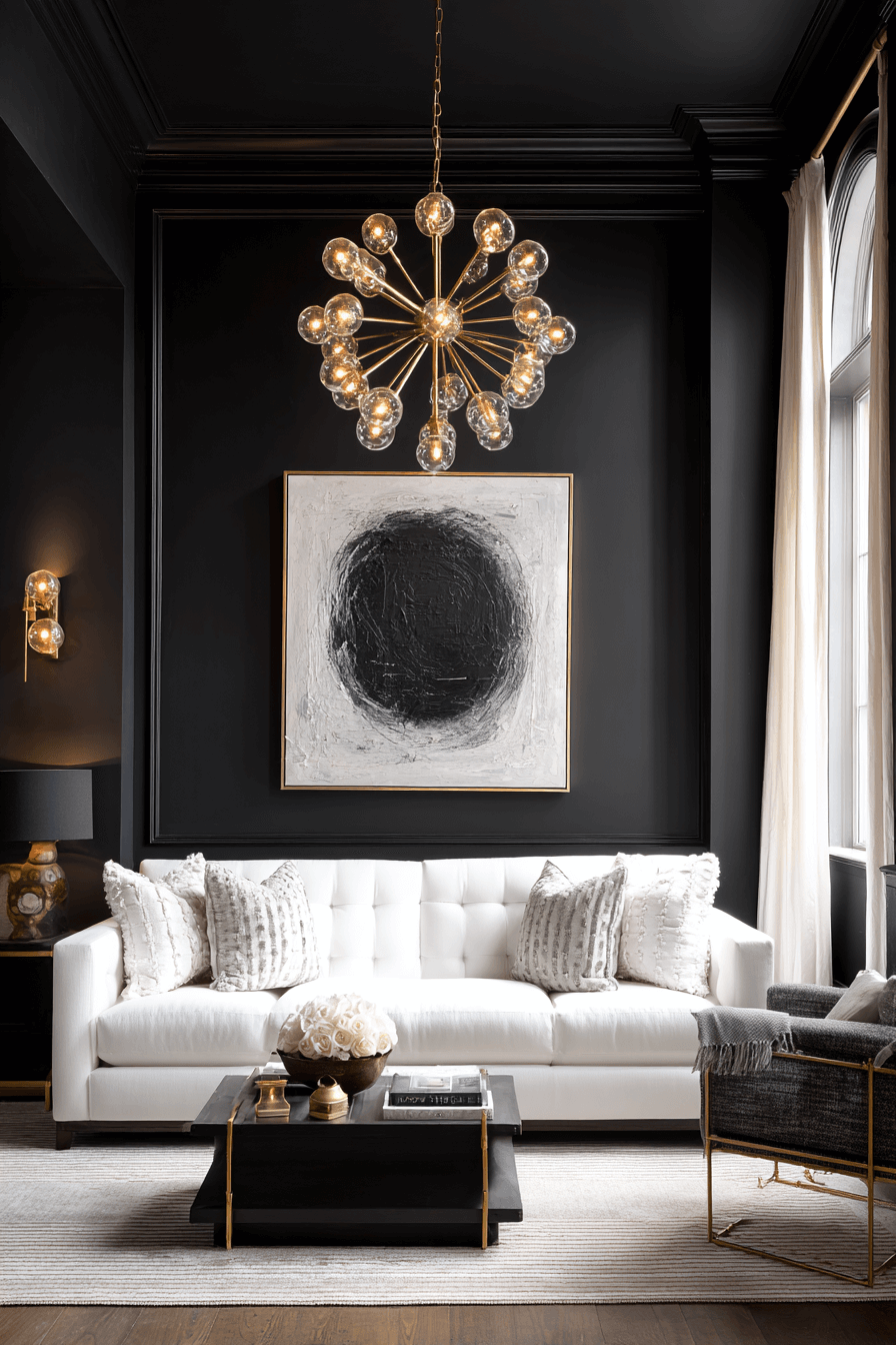 14 dramatic contrast living