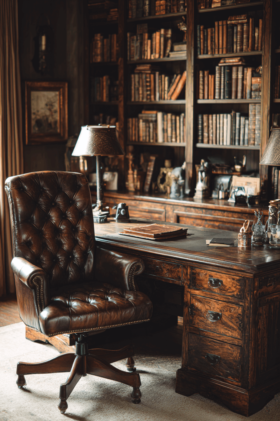 14 rustic writing desk workspace