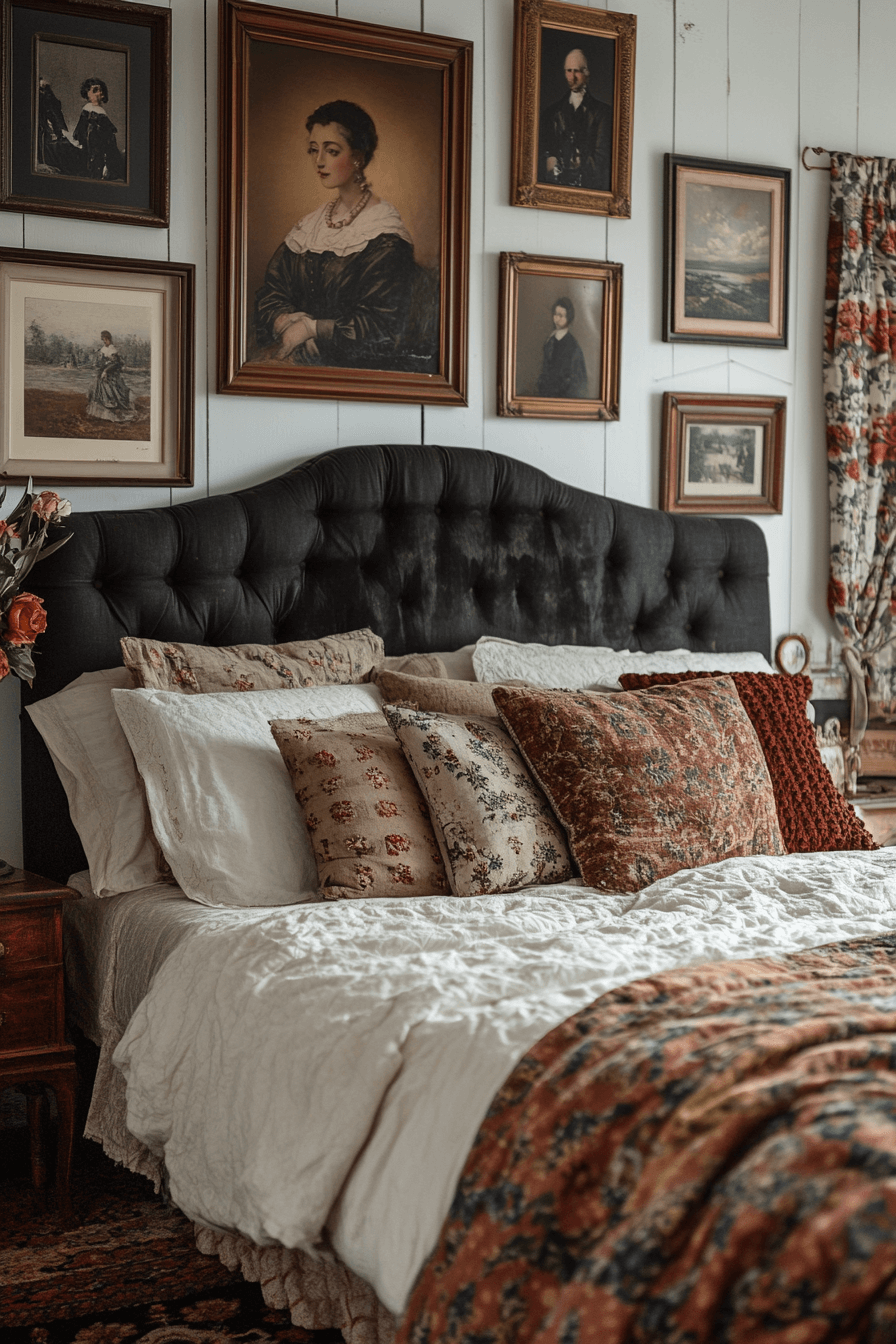 14 vintage art arrangement