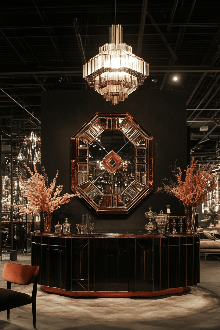 15 faceted mirror feature